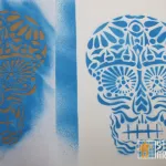 Todd Hanson Skull Cut Out Stencil 02