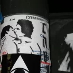 CAB men kissing Sticker