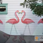 fnnch flamingos making heart