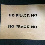 Russell protest NoFrackNo