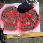 Michael Roman skulls cut out