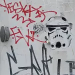 SF China Basin Star Wars stormtrooper sticker