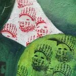 CAMP AROC Art Forces Will to Live Detail 07 keffiyeh