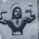 SF Clarion Alley muscle Jesus