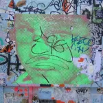 SF Clarion Alley Half Tone Portrait