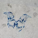 SF Lower Haight two bird heads