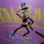 SF Upper Haight Grateful Dead dancing skeleton 02