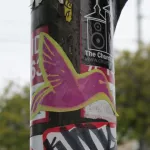 SF Upper Haight hummingbird sticker