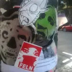 SF Upper Haight scary face sticker