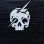 SF Upper Haight skull lightning bolt