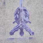 SF Upper Haight Ashbury skull sword