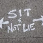 SF Upper Haight Sit Not Lie
