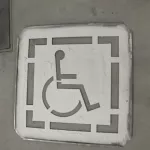 SF Ingleside disabled logo stencil
