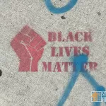 SF Nob Hill fist BLM Black Lives Matter