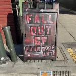 SF North Beach Fall Out SF sign