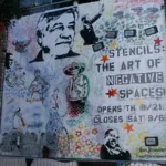 Negative Spaces SF 2003 Mural with text