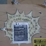SF Valencia St. DAP Wall Peacock Lounge Poster