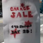 SF Valencia St. Garage Sale Poster