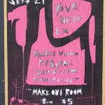 SF Valencia St. Make Out Room Poster
