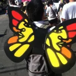 SF Protest May Day 2013 Favianna Monarch wings
