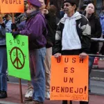SF Protest F16 Stop Bush etc