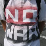 SF Protest No War tee