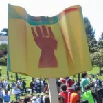 SF Protest May Day 2008 Red Fist