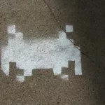 SF Castro Space Invader bitmapped