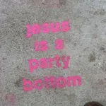 SF Mission Dolores Park Jesus party bottom