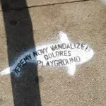 SF Mission Dolores vandalized Novy koi