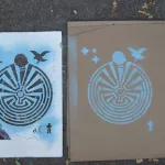 SF Mission CELLspace R Castaneda Pima stencil