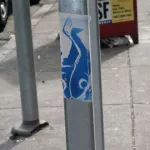SF Mission fish sticker