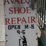 SF Mission Shoe Repair sign