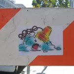 SF Valencia St. Spilt Ice Cream sticker