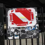 SF Valencia St. red abstract