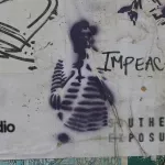 SF Valencia St. DAP wall stripped shirt