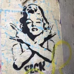 MX CDMX Roma Marilyn SECK wheatpaste