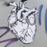 MX CDMX heart wheatpaste