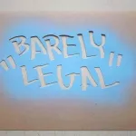 DRL LA CA BL Barely Legal tag