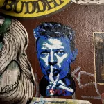 Voxx Portland OR David Bowie wheatpaste