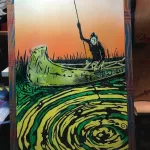 Xsacto canoe on the edge