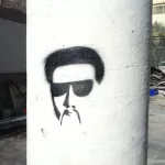 CA East Bay Berkeley Shattuck mustache sunglasses