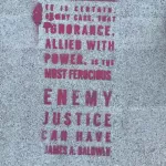 CA East Bay Oakland James Baldwin quote