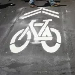 CA East Bay Oakland Bike Sharrow 04