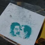 CA East Bay Oakland Bush Saddam kissing