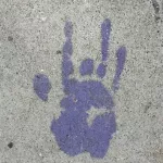 CA East Bay Berkeley Jerry Garcia Handprint