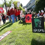 CA East Bay Berkeley May Day nurse picket