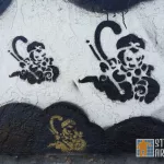 CA East Bay Oakland Chinatown monkey