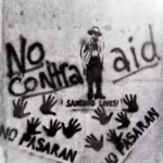 SF Bay Area 1987 No Contra Aid lg Community Mural mag