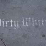 CA LA Hollywood Dirty White